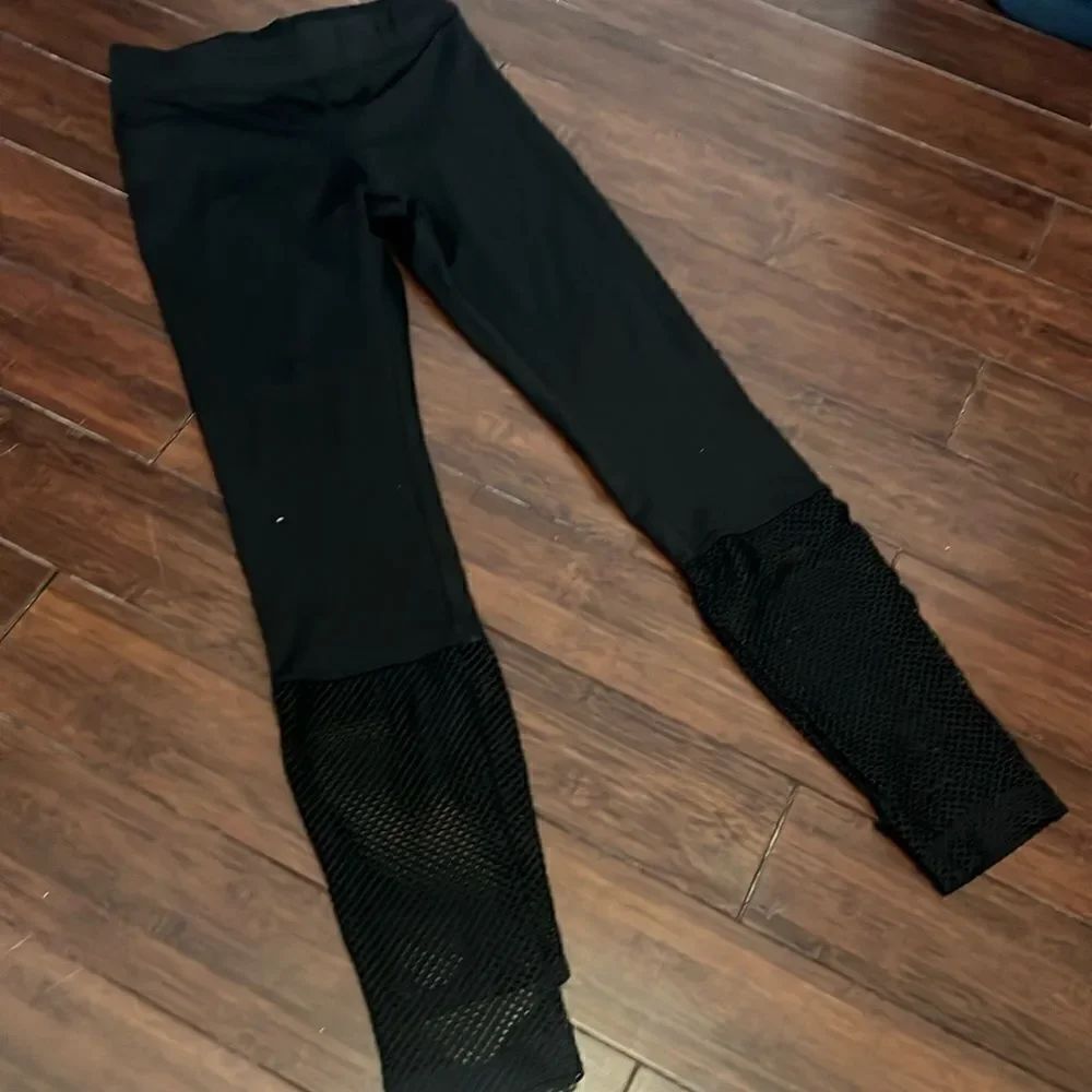 KORAL Leggings Black - Medium - Excellent Condition - Net Mesh Bottom